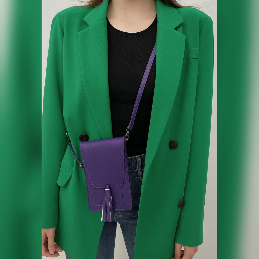 K. Carroll Accessories Harper Crossbody Purple Phone Pouch